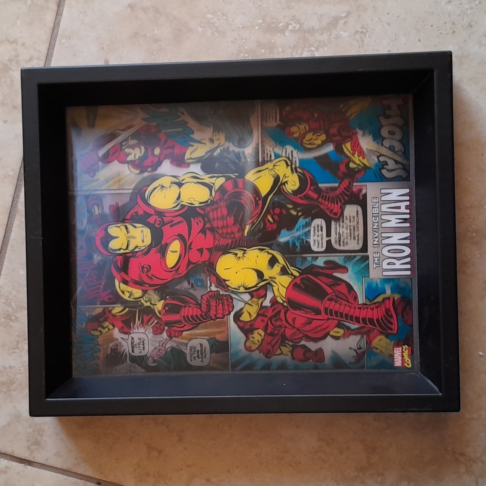 Marvel Comics "The Invincible Iron Man" 3D Shadowbox Frame